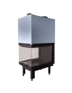 Chimenea a Leña Inserto Trifacial. Chimenea insertable.