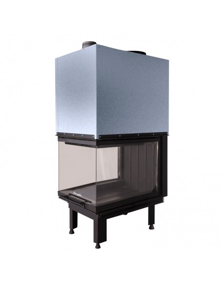 Chimenea a Leña Inserto Trifacial. Chimenea insertable.