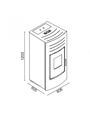 Termoestufa a pellet Verona Hydro 23 - Amesti