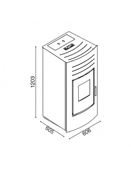 Termoestufa a pellet Verona Hydro 23 - Amesti