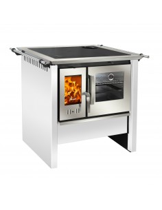 Cocina a leña Amesti Allegra Blanco Invierno