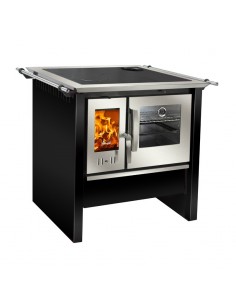 Cocina a leña Amesti Allegra negra