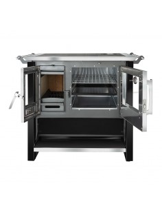Cocina a leña Amesti Allegra negra 2