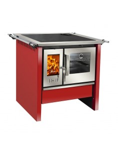 Cocina a leña Amesti Allegra Rojo Italiano