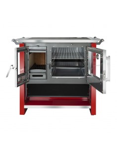 Cocina a leña Amesti Allegra Rojo Italiano 2