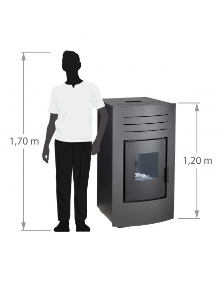 Termoestufa a pellet Verona Hydro 23 - Amesti
