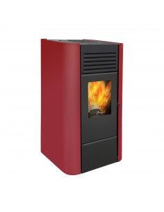 Milano rojo Amesti - Estufas a pellet italianas.