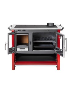 Cocina a leña Amesti Allegra XL Rojo Italiano 2