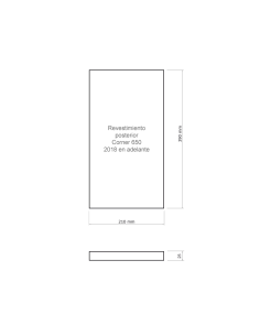 Revestimiento posterior mineral Corner 650 - 2018 en adelante 2